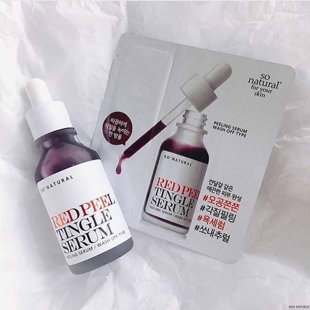 Tinh Chất Red Peel Tingle Serum So' Natural - 1 gói sample