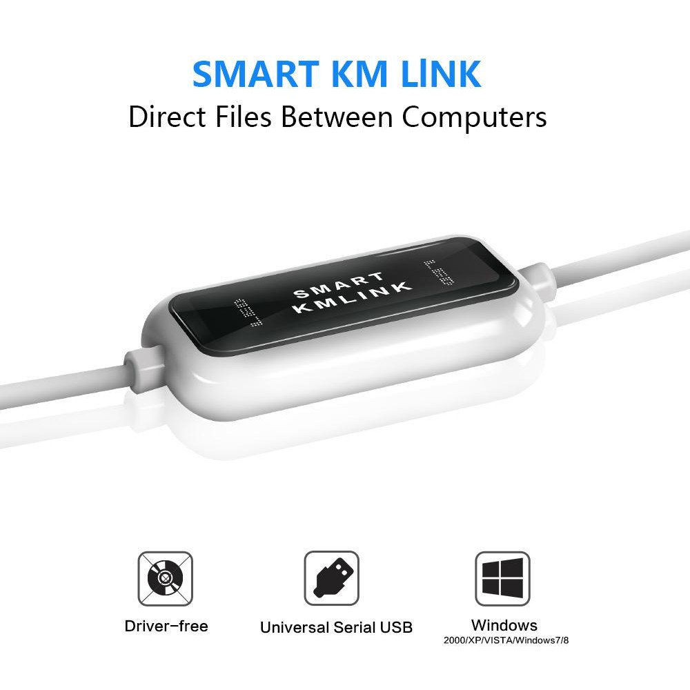 Cáp USB Chuyển Đổi Dữ Liệu Kết Nối Máy Tính Với Máy Tính Đồng Bộ Bàn Phím Chuột Smart KM Link