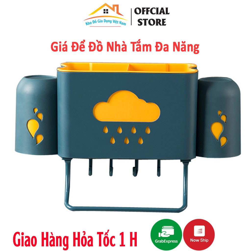 Giá Để Đồ Nhà Tắm Kệ Để Đồ Nhà Ăn Treo Bàn Chải Đánh Răng Để Đũa Nĩa Thìa Đa Năng