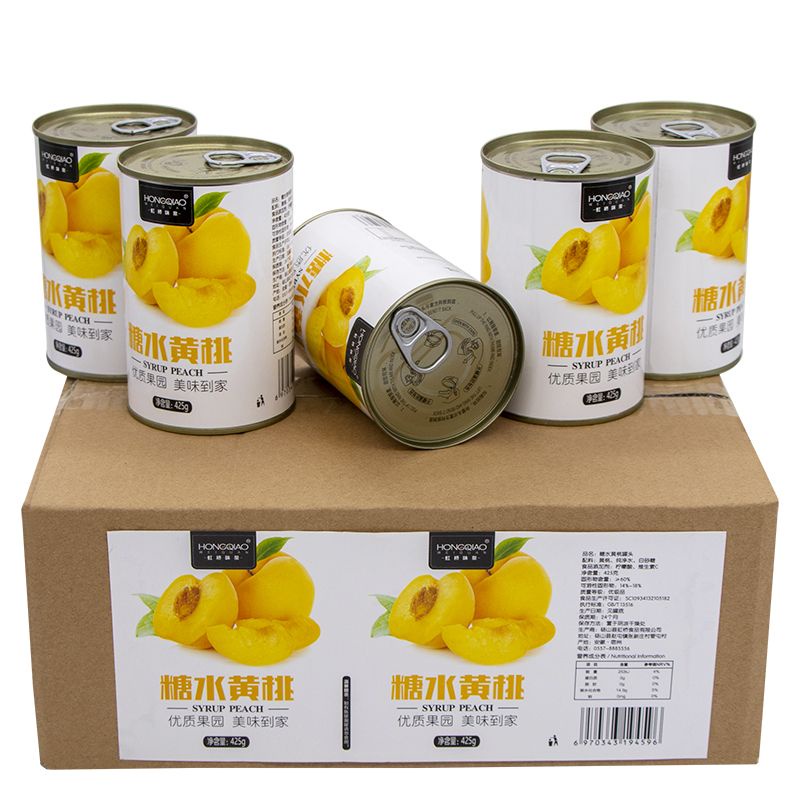 Đào ngâm Hồng Kiều  425gr/lon hàng sẵn