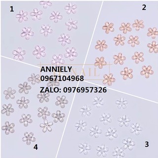 Hoa mai thuỷ tinh trang trí nail