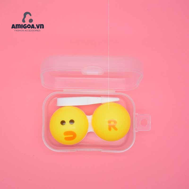 Hộp Đựng Lens Thiết Kế Trong Suốt Nhỏ Gọn Đáng Yêu