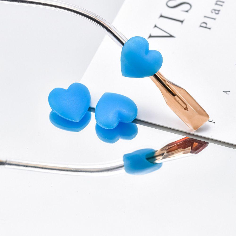 Vanes1 Phụ Kiện Móc Tai Bằng Silicon Mềm Hình Trái Tim Nhiều Màu Sắc Gắn Mắt Kính Thể Thao Cho