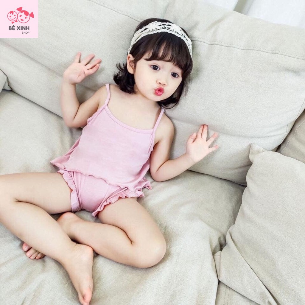 [Cao cấp] Combo 3 Bộ 2 dây bé gái bộ 2 dây cho bé bộ minky mom 2 dây bộ hai dây bé gái bộ 2 dây cho bé gái