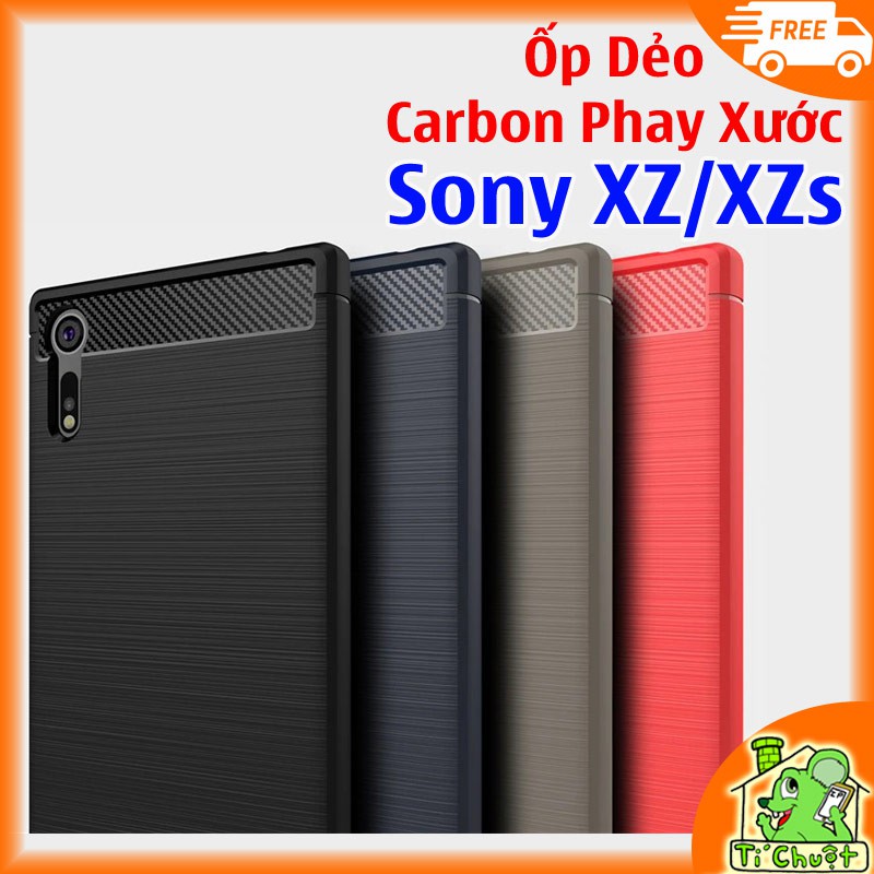 [Loại Tốt] Ốp Lưng Sony XZ/ XZs Dẻo Carbon Phay Xước Chống Sốc