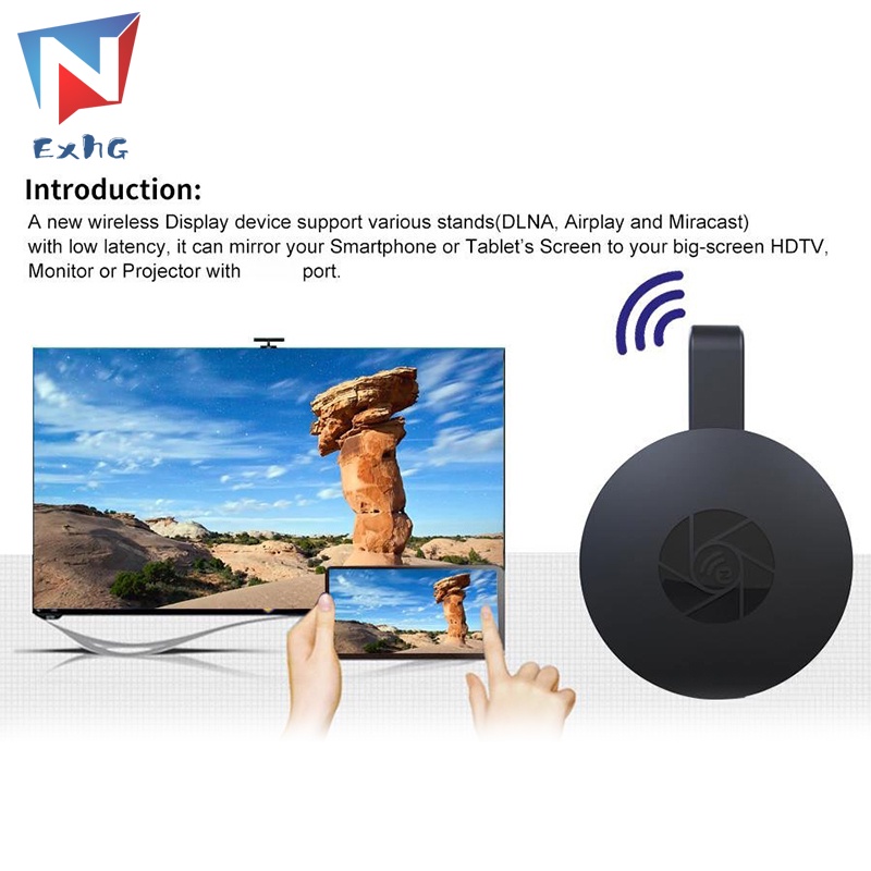 Thiết Bị Chia Sẻ Hình Ảnh Từ Wifi G2 Hdmi Anycast Dlna Airplay