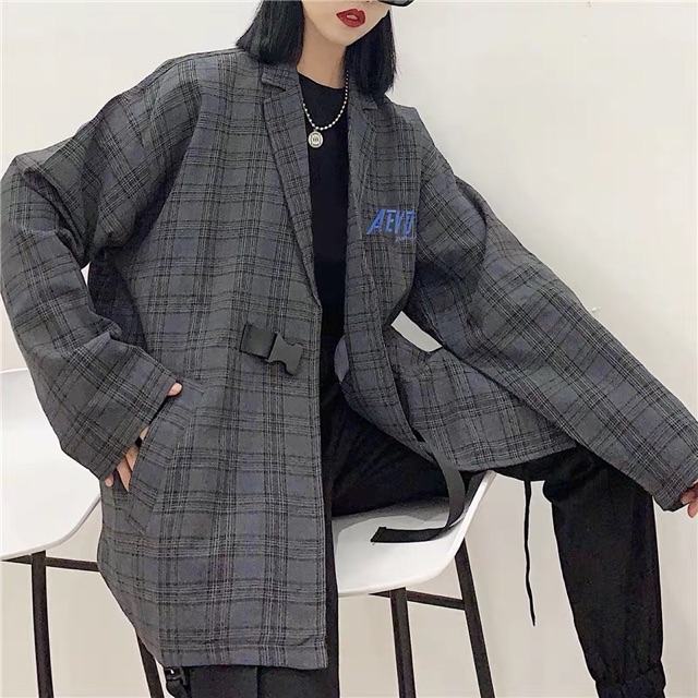 ORDER ÁO VEST CARO ĐEN UNISEX CÁ TÍNH ULZZANG | BigBuy360 - bigbuy360.vn