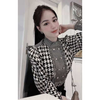 Áo sơ mi lụa ziczac