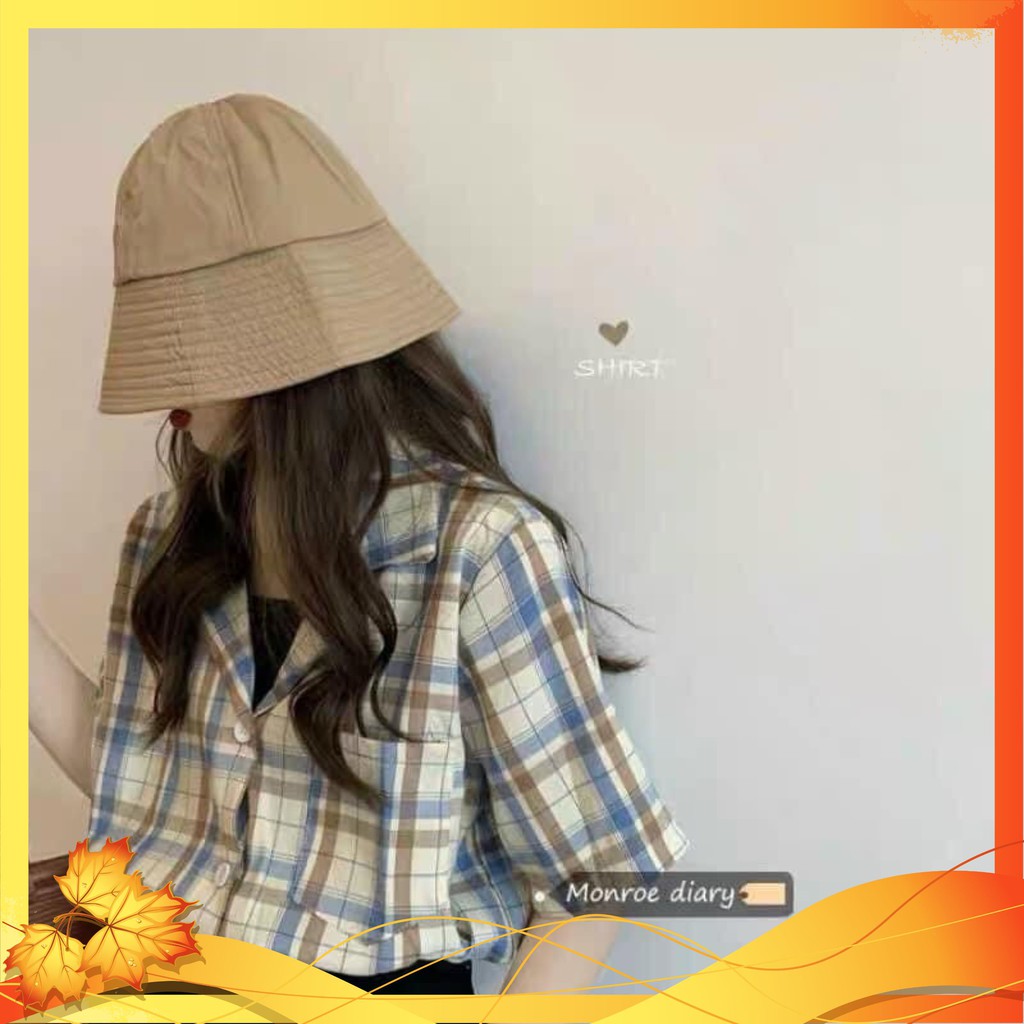 ÁO Sơ Mi 💯ÁO Kẻ Caro 💯Nữ form dáng rộng-vải kate mềm mịn-không nhăn-không xù-mẫu hottrend thời trang-cá tính Mã ASC01 | BigBuy360 - bigbuy360.vn