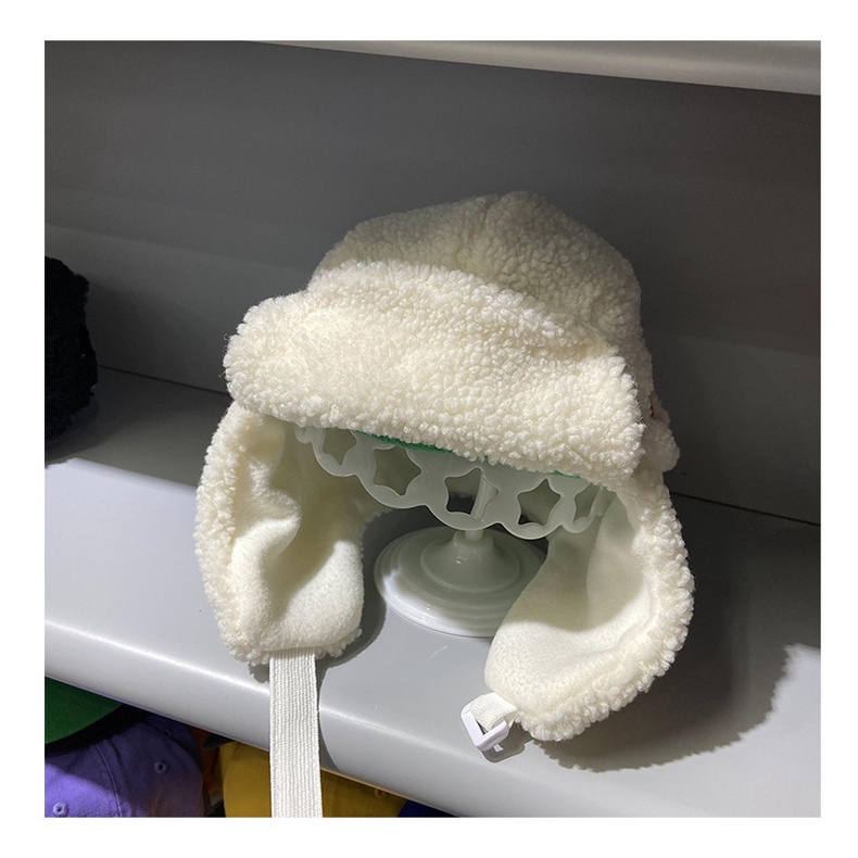 Mũ Len Lông Cừu Bảo Vệ Tai Chống Lạnh Thời Trang Thu Đông Cho Nam Và Nữ