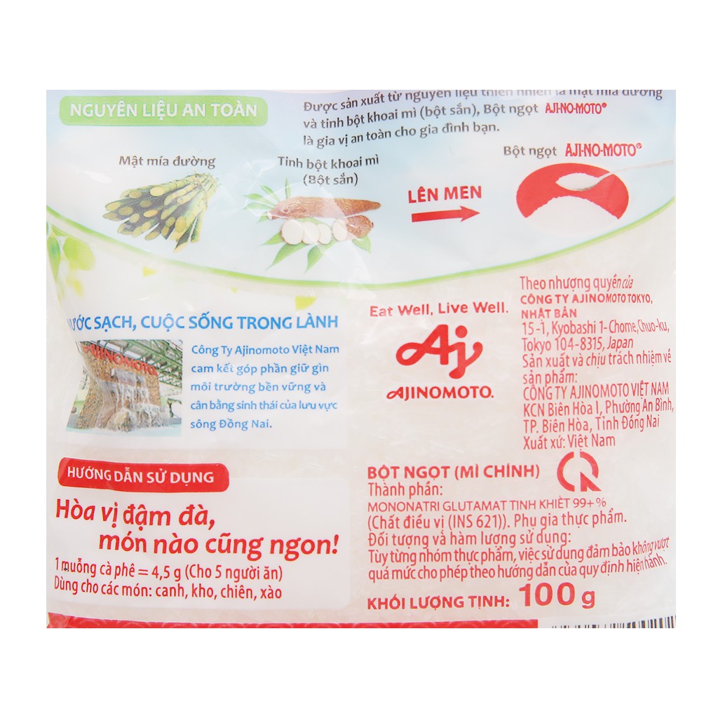 Mì chính Ajinomoto 100g - Hàng chính hãng