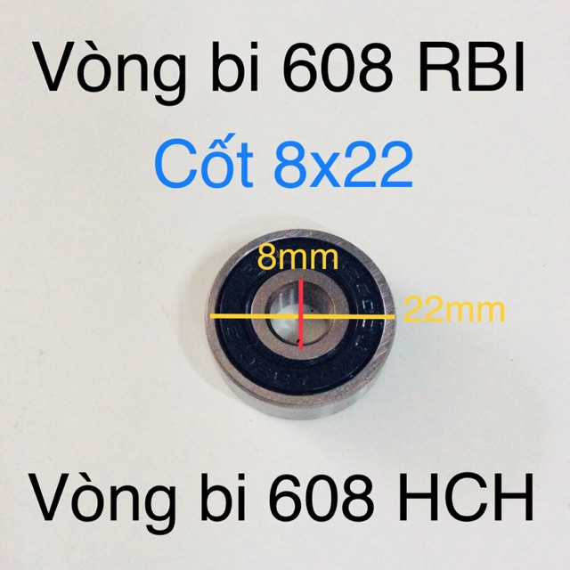 BẠC ĐẠN 608 RBI VÀ BẠC ĐẠN 608 HCH