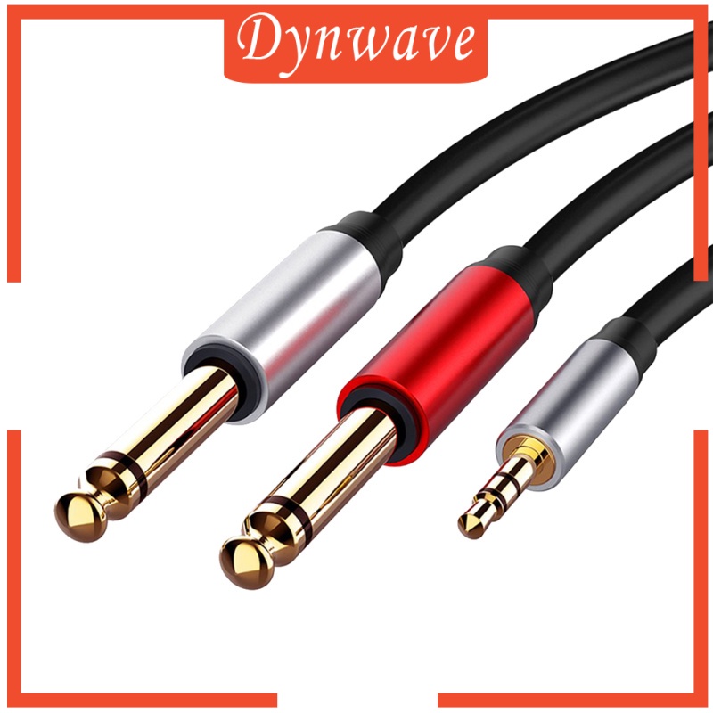 Dây Cáp Chuyển Đổi Âm Thanh Từ Giắc Cắm 3.5mm Sang 2x6.35mm Mono Male