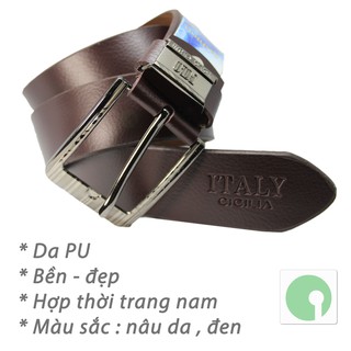 Sợi dây nịt thắt lưng thời trang nam - chất liệu Da PU (Đen, Nâu da) - NPD-NIT-2921
