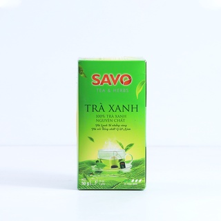 Trà Xanh Túi Lọc SAVO (Hộp 20 gói)