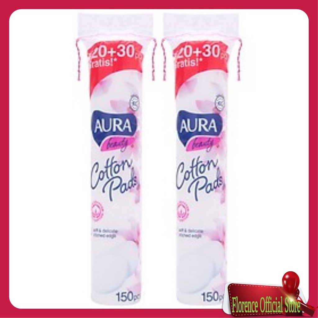 BÔNG TẨY TRANG AURA COTTON PADS 150 MIẾNG