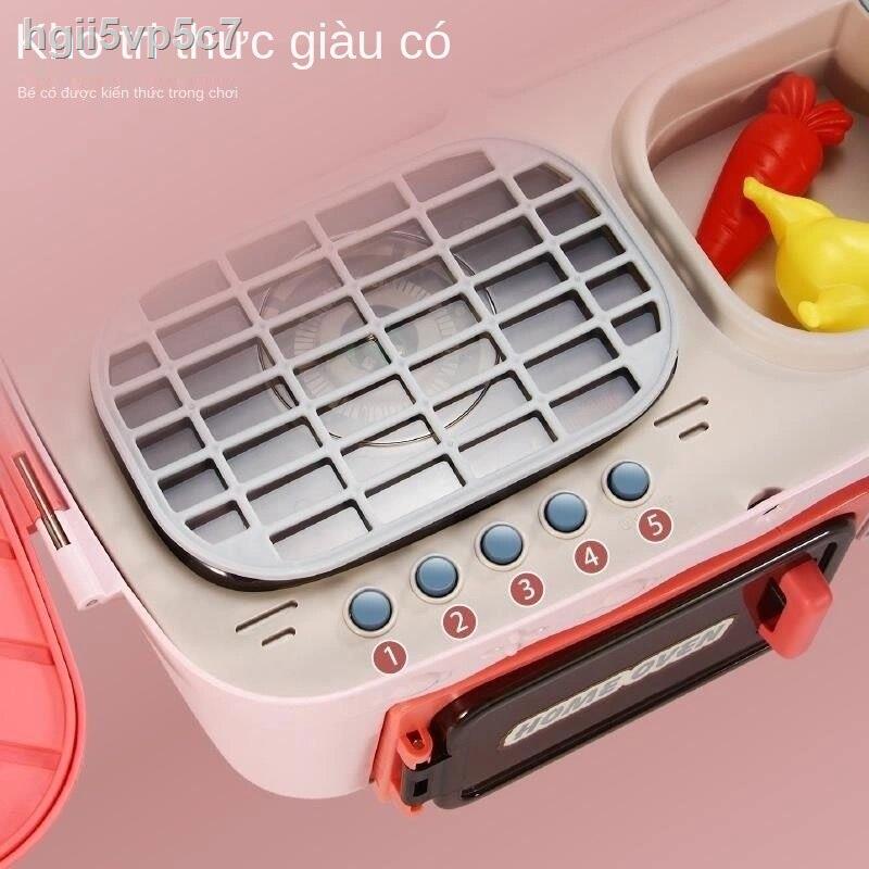 Đồ chơi nhà bếp cho trẻ em có thể là nước mô phỏng thịt nướng đổi màu thức ăn dùng lò bé trai và gái