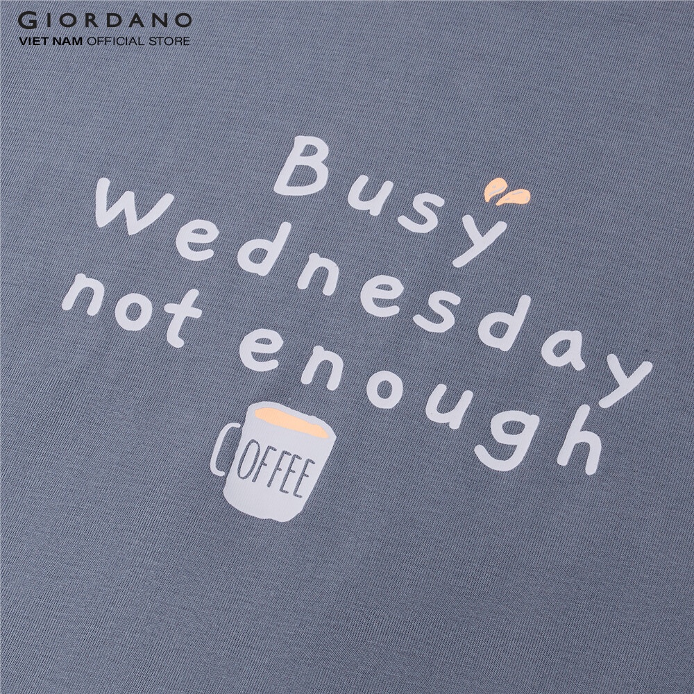 Áo Thun Nữ In Hình Ngắn Tay Giordao 05392214