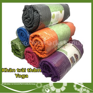 Khăn trải thảm tập Yoga có hạt PVC chống trượt Greennetworks
