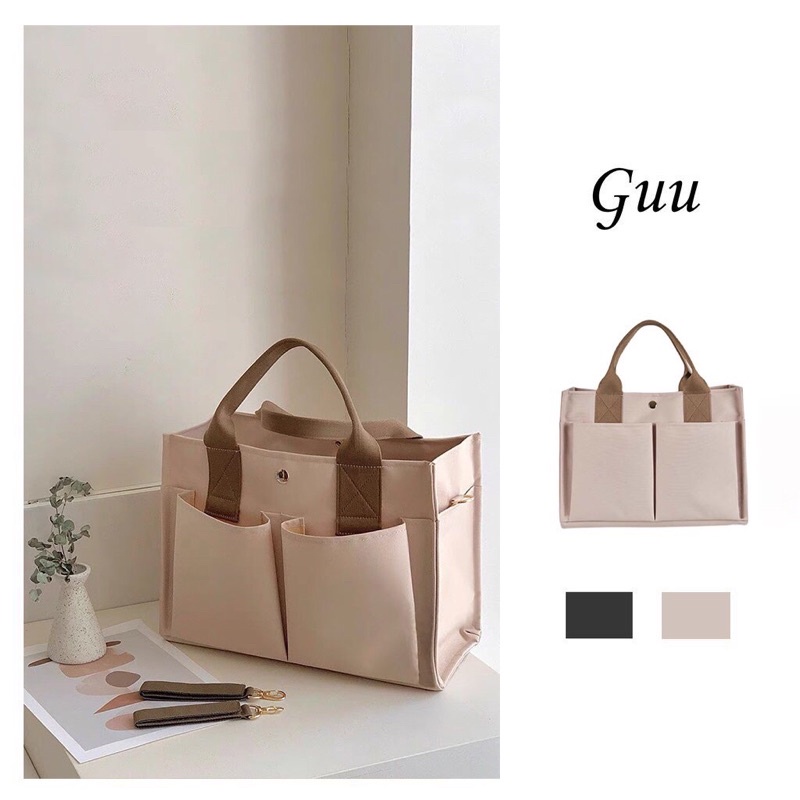 Túi vải be nhiều ngăn có khoá