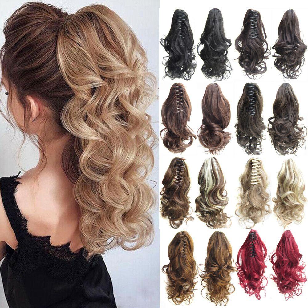 CACTU Tóc Giả Nối Dài Kiểu Đuôi Ngựa Bằng Sợi Tổng Hợp Cách Nhiệt