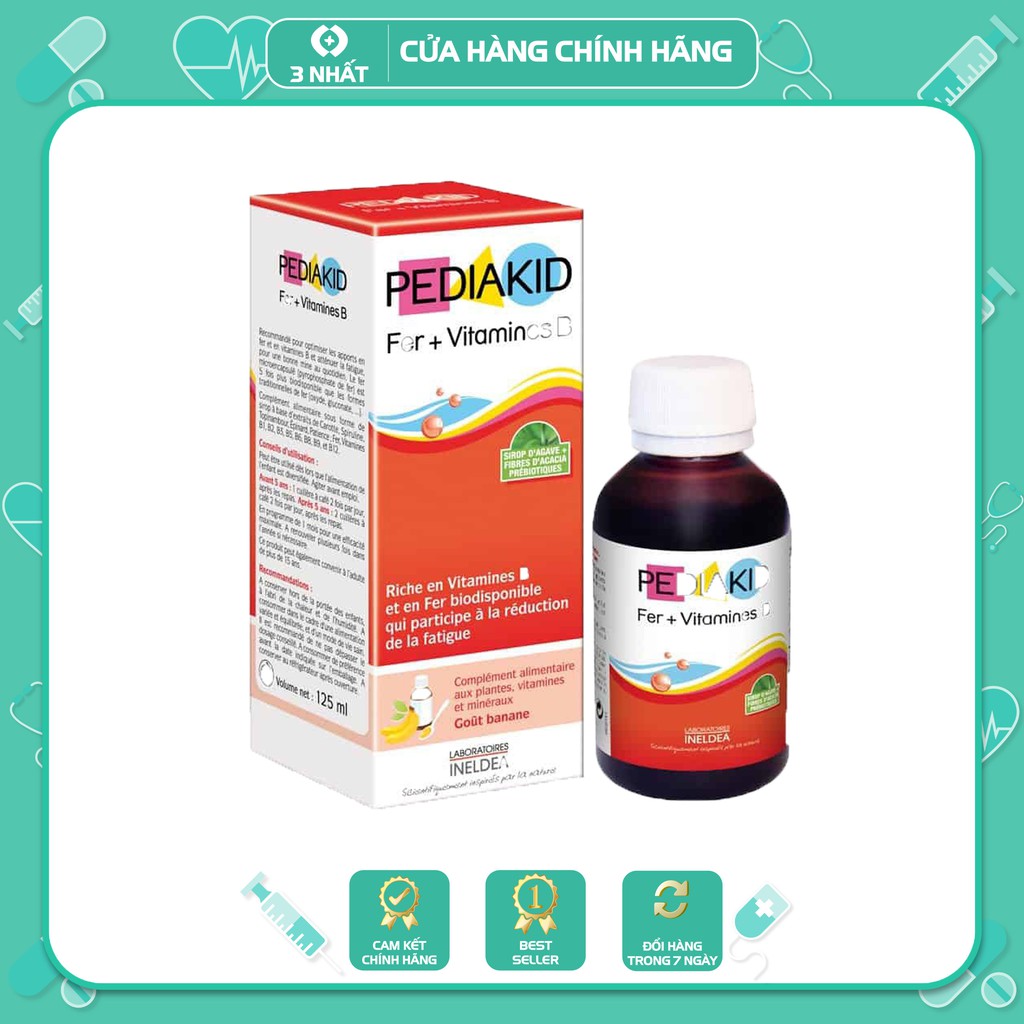 Vitamin bổ sung sắt PEDIAKID FER và VITAMINES B cho bé