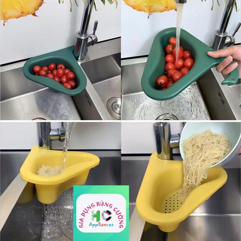 Rổ, Khay lọc rác, để xà phòng rẻ lau hình Thiên Nga gác bồn rửa chén bát
