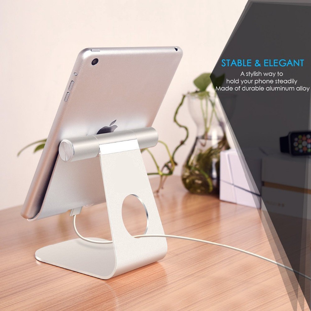 Stand/Giá Đỡ Nhôm Gập, Kê IPad Lucas Có Thể Thay Đổi Góc Nghiêng - Lazy Stand