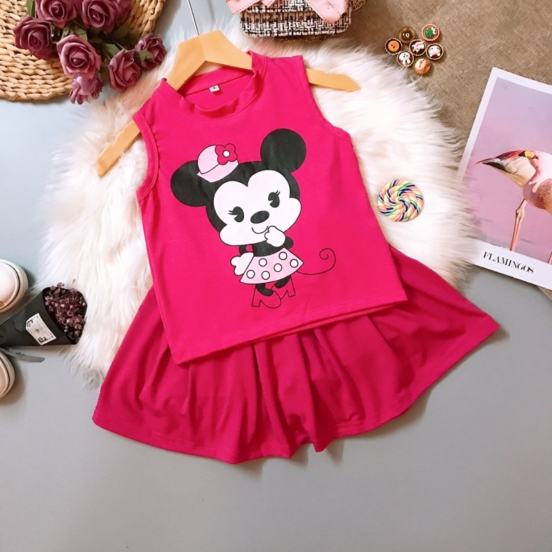 set váy sát nách siêu xinh cho bé 9-21kg