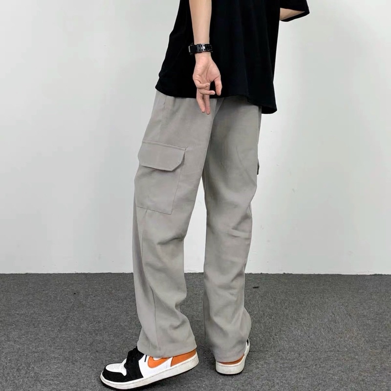 Quần dài kaki túi hộp Unisex 2 màu cá tính (Video) | BigBuy360 - bigbuy360.vn