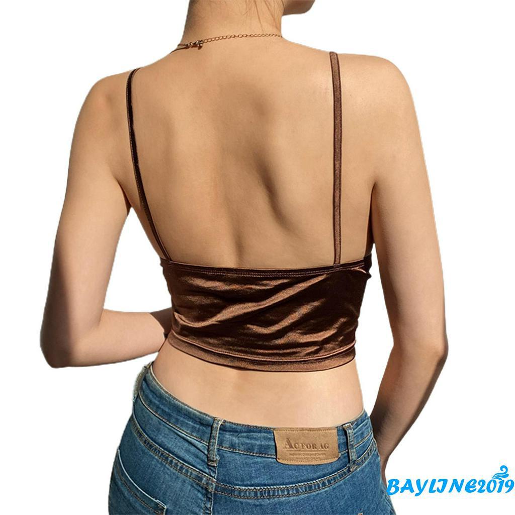 Áo Dây Nữ Lưng Trần Cổ Chữ V Quyến Rũ