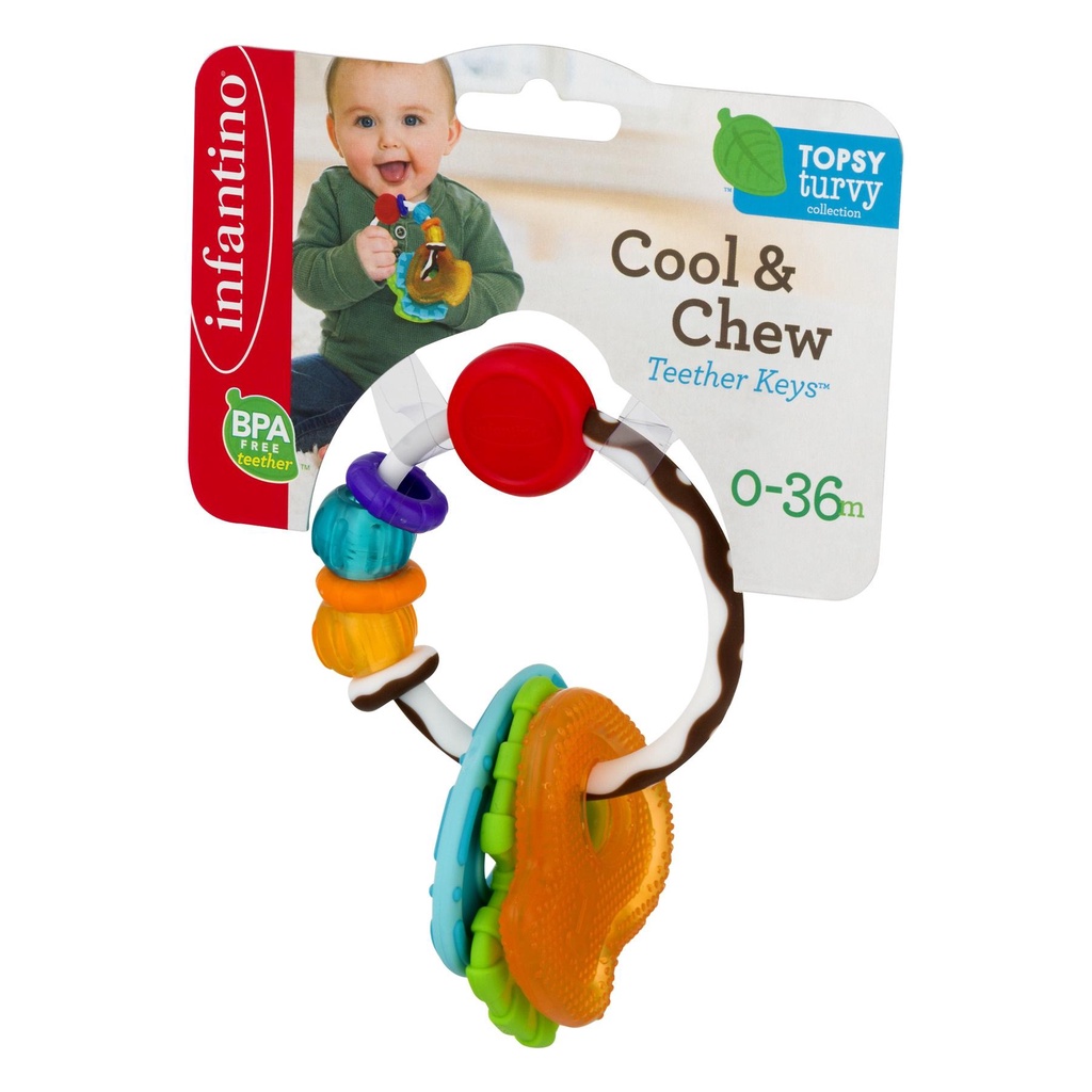 Gặm nướu cho bé hình chùm chìa khóa Infantino COOL & CHEW  TEETHER KEYS™