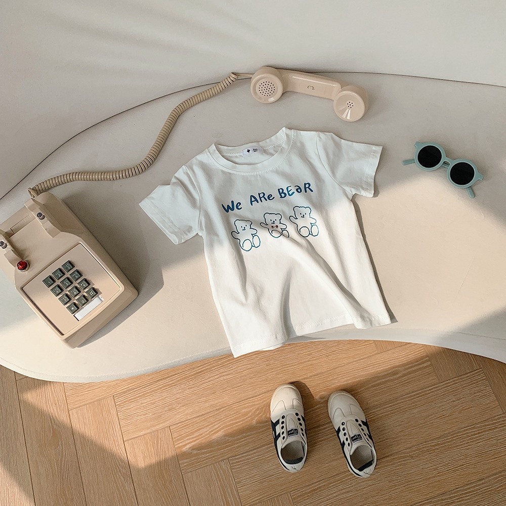 Áo thun cotton we are baer siêu dễ thương-áo thun cho mẹ và bé