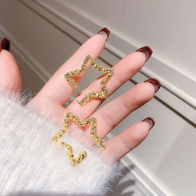 Hoa tai bạc S925 - Bông tai hình sao kim tuyết dễ thương, sang trọng ZaZa.accessories KT8073