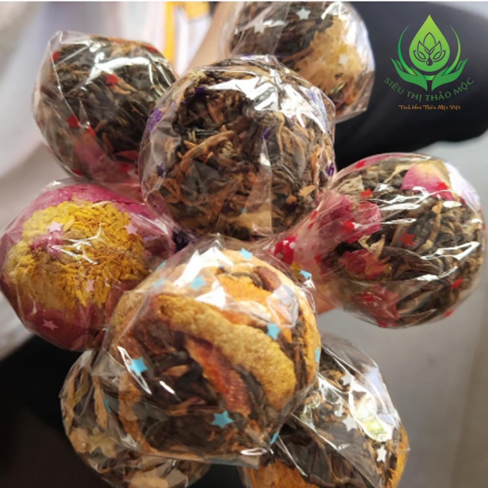 ✅ Trà Phổ Nhĩ Nở Hoa 💥FREE SHIP💥 1 Viên Tự Chọn Siêu Thị Thảo Mộc