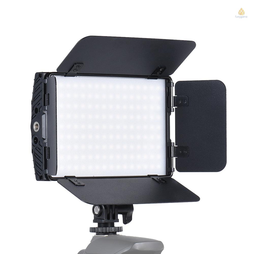 Bảng Điều Khiển Đèn LED Không Dây 3200K - 5600K 15W Bằng Hợp Kim Nhôm Với Màn Hình LCD 4 Nút Điều Khiển 2.4G