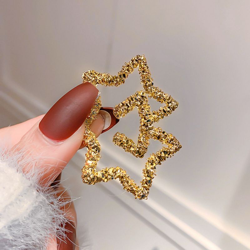 Hoa tai bạc S925 - Bông tai hình sao kim tuyết dễ thương, sang trọng ZaZa.accessories KT8073