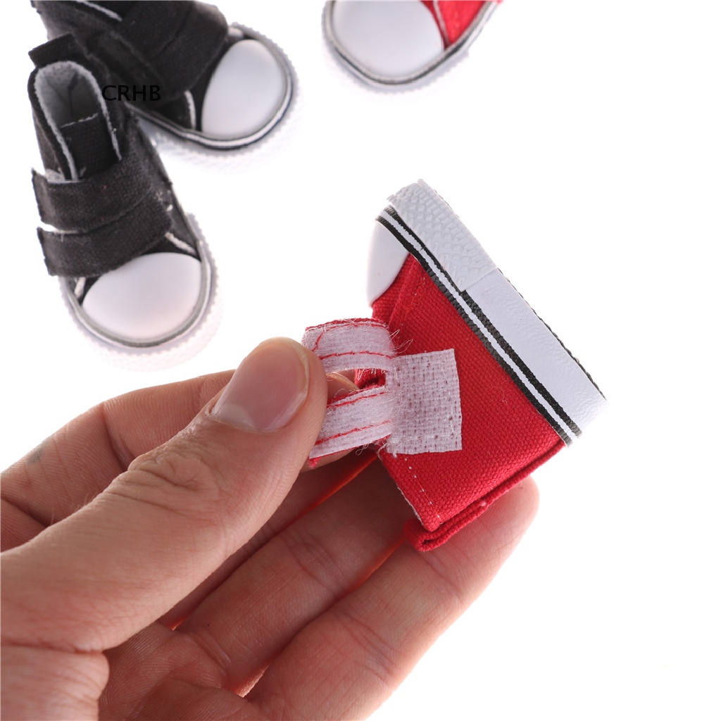 Crh Giày Thể Thao Vải Canvas 5cm Tỉ Lệ 1 / 6 Cho Búp Bê Bjd Mới