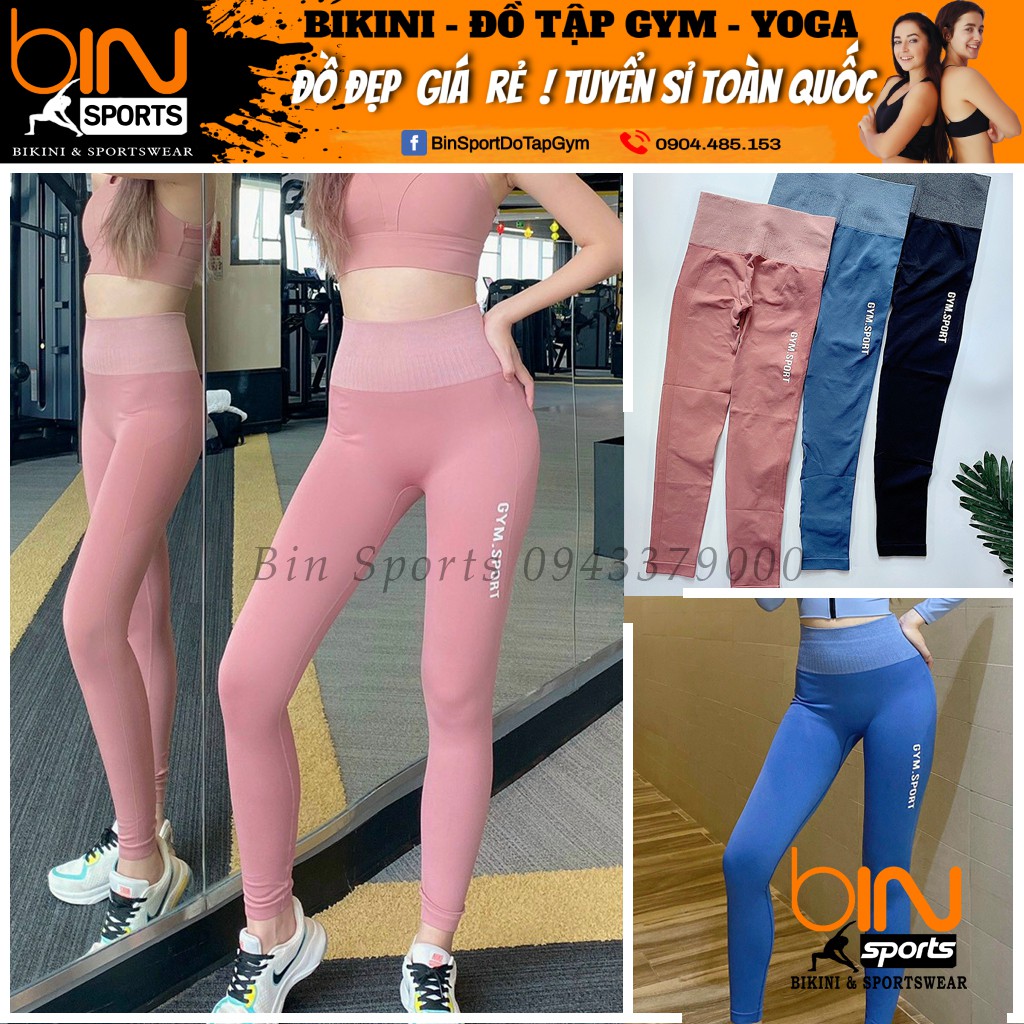 Quần Dệt Tập Gym Thể Thao Gym Sport Nữ Bin Sport Q095