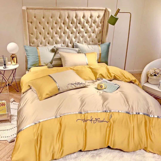 Sét chăn ga gối lụa tencel nhập khẩu cao cấp