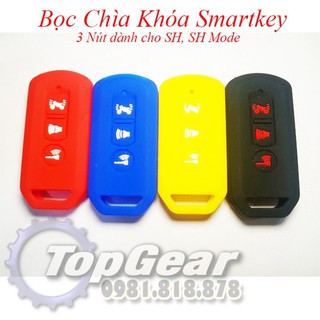 Bọc Chìa Khóa Smartkey SH 3 nút - Chất liệu Silicon <TOPGEAR>