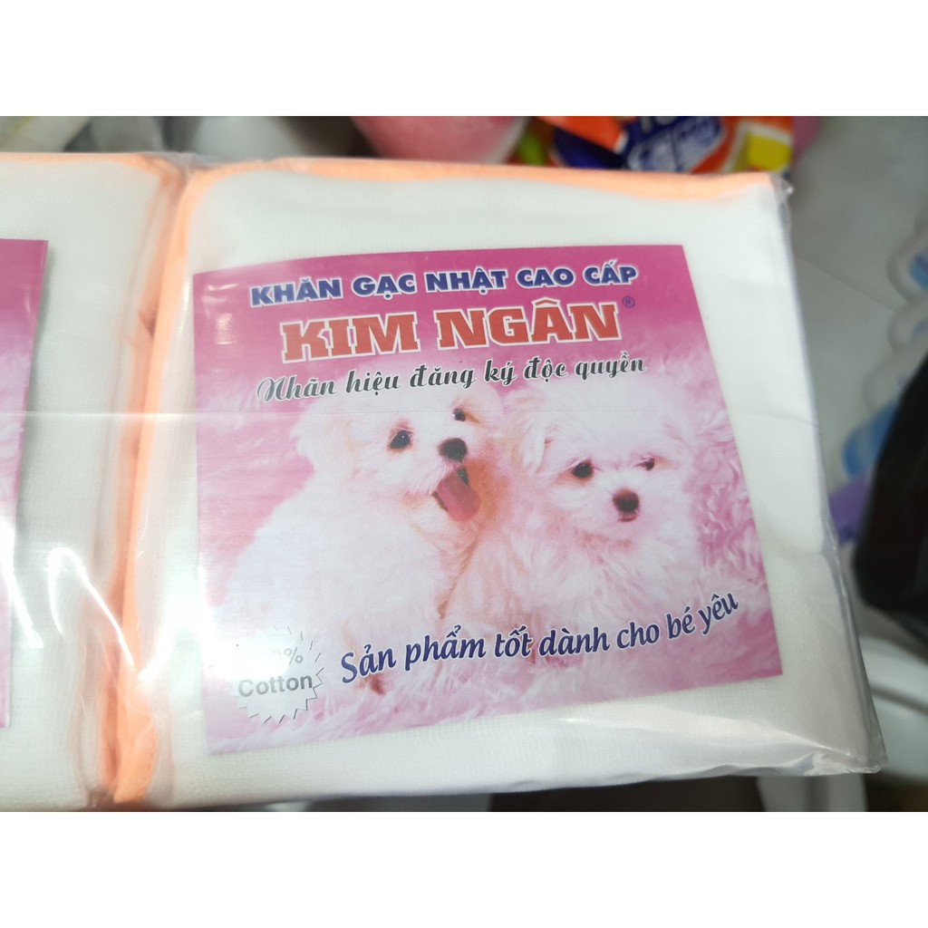 khăn sữa cao cấp kim ngân 4 lớp cho bé 25x25cm