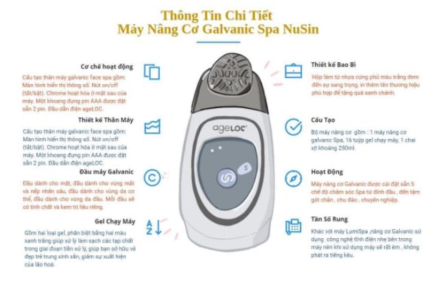Máy massage gavanic spa nâng cơ