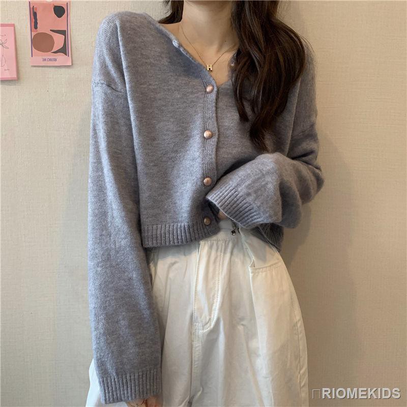 ✨6 màu ✨ Áo len cardigan len đan mềm đa chức năng dài tay giữ ấm