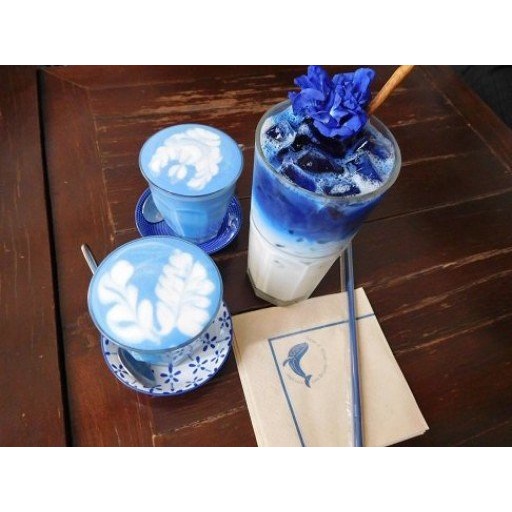 Set Nguyên Liệu Nấu Trà Sữa Trân Châu Hoa Đậu Biếc 500gr Siêu Hót ( Nấu 8-10 Ly)