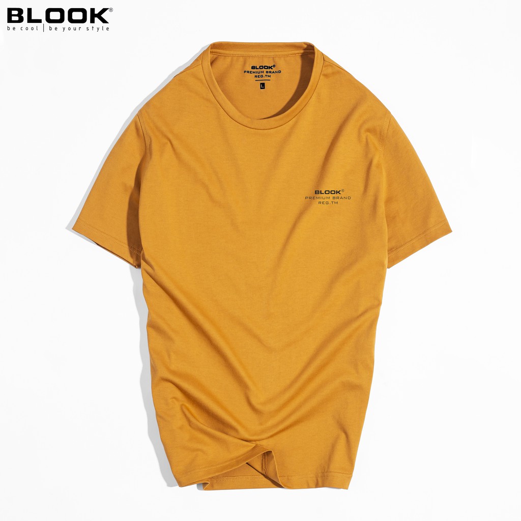 Áo thun nam cổ tròn BLOOK vải CVC co giãn tốt, dày dặn, nhiều màu, mã 32092
