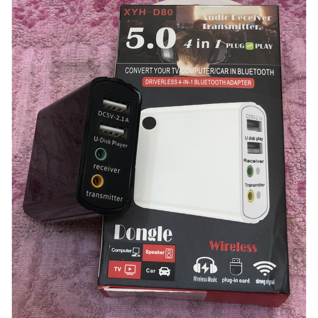 Thiết bị thu phát Bluetooth đa năng 4 trong 1 XYH D80