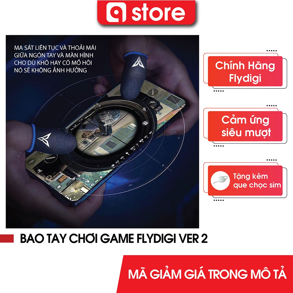 Bao tay chơi game flydigi 2 chống mồ hôi, cảm ứng siêu mượt -1 đôi