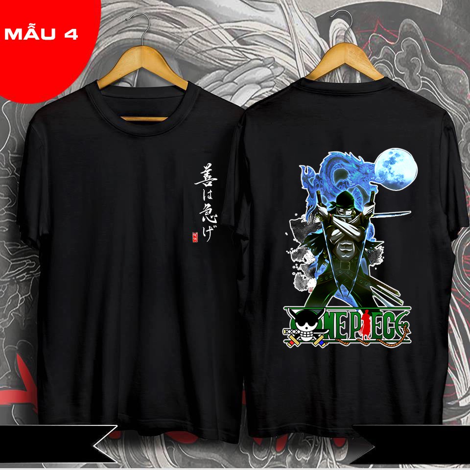 Áo One Piece Luffy Ace - BST Áo phông in hình ANime One Piece Naruto Kimetsu đẹp giá rẻ