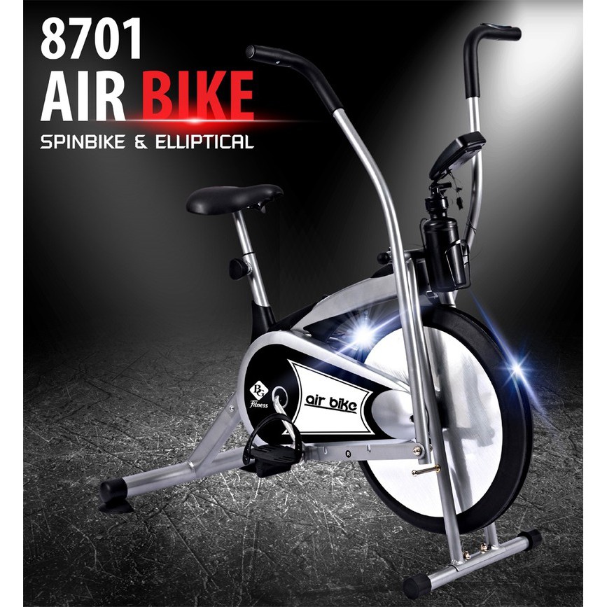 GYM19 - Xe đạp tập thể dục Air bike 8701 màu xám